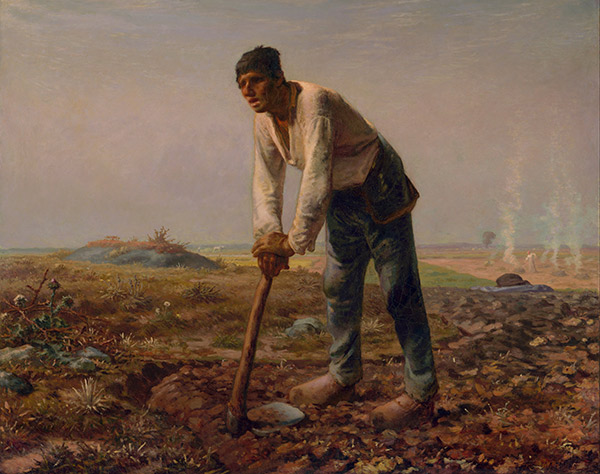 The Man with the Hoe by Jean-Francois Millet
