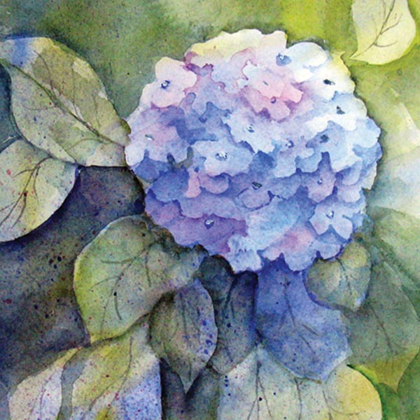 painting of hydrangeas