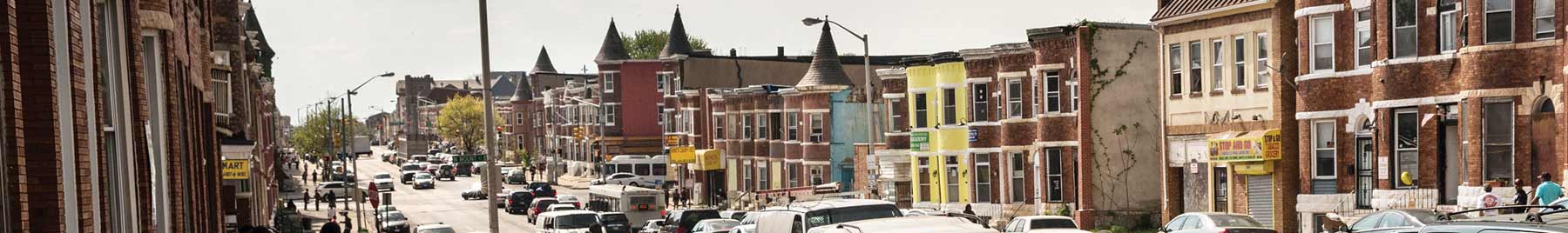 Sandtown neighborhood of Baltimore, where Freddie Gray was arrested.