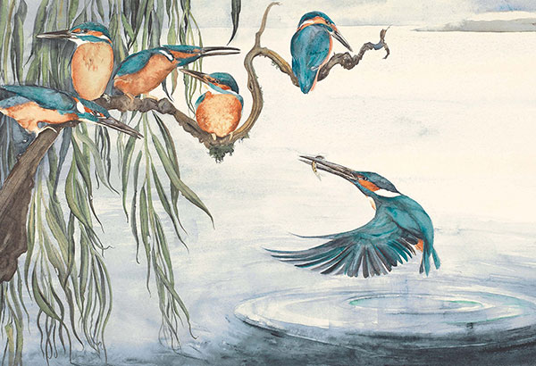 Jackie Morris, Kingfishers, from The Lost Words