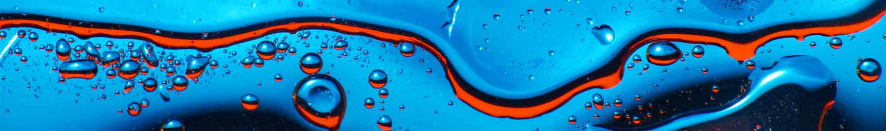 blue and red oil on water