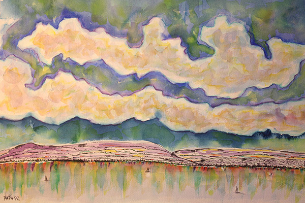 Landscape 22, a painting by Anthony Papa