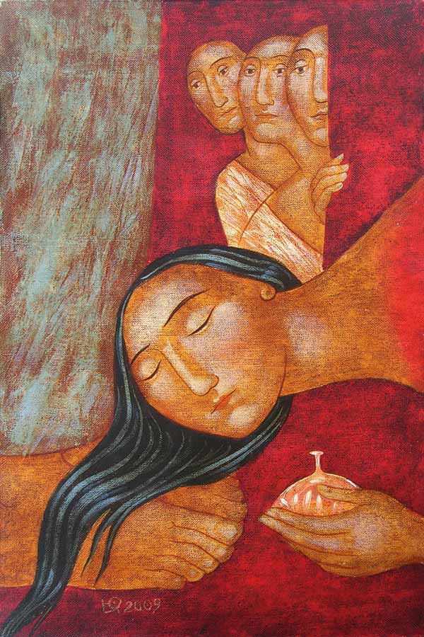 painting of Mary Magdalene anointing the feet of Jesus