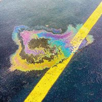 oilslick on pavement