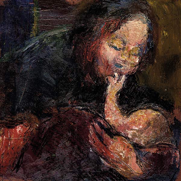 illustration of a mother and her baby