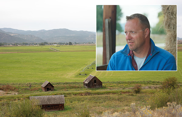 Cory Miller’s ranch in Montana produces sod, hay, beef, pork, and honey.