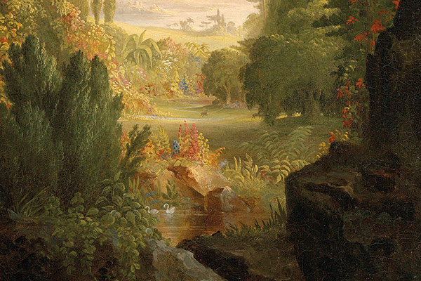 Expulsion from the Garden of Eden, detail