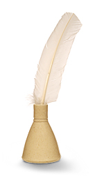 quill in ink well