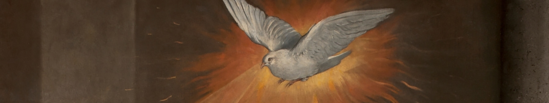 painting of the dove at Pentecost