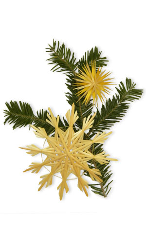 yellow straw stars