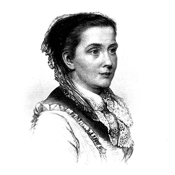 an engraving of Julia Ward Howe
