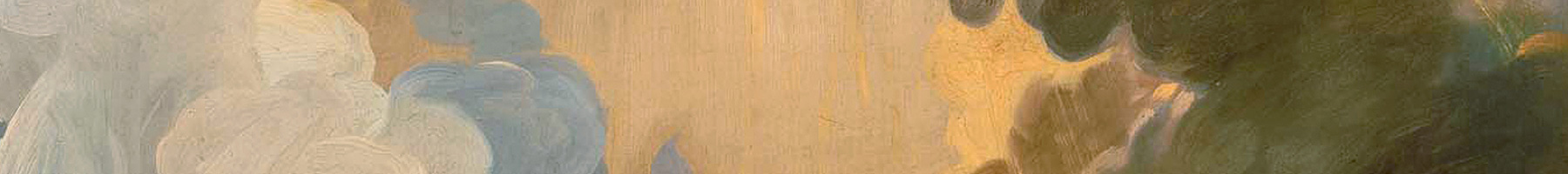 painting of golden clouds