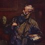 portrait of a painter at an easel