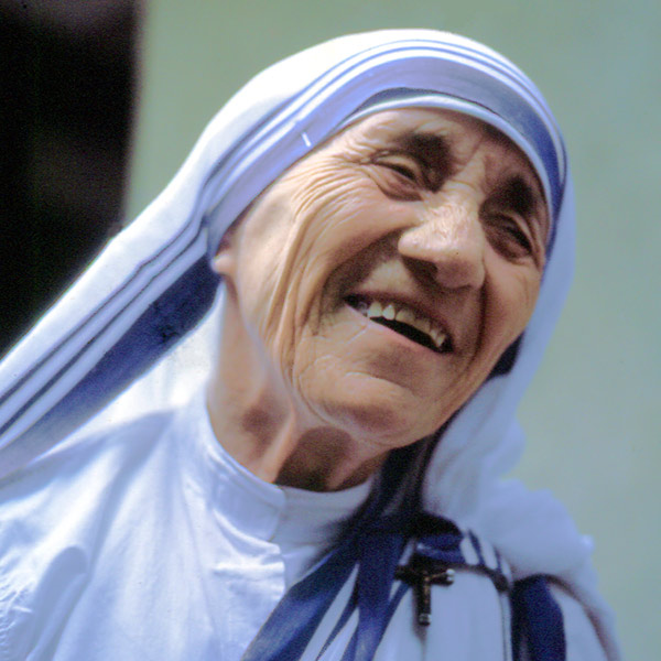 Mother Teresa smiling