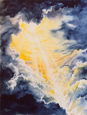 Detail from Jacob's Ladder by Rita Wegner