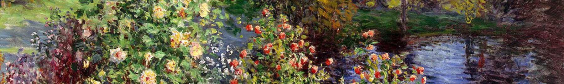 Detail from Corner of the Garden at Montgeron by Claude Monet