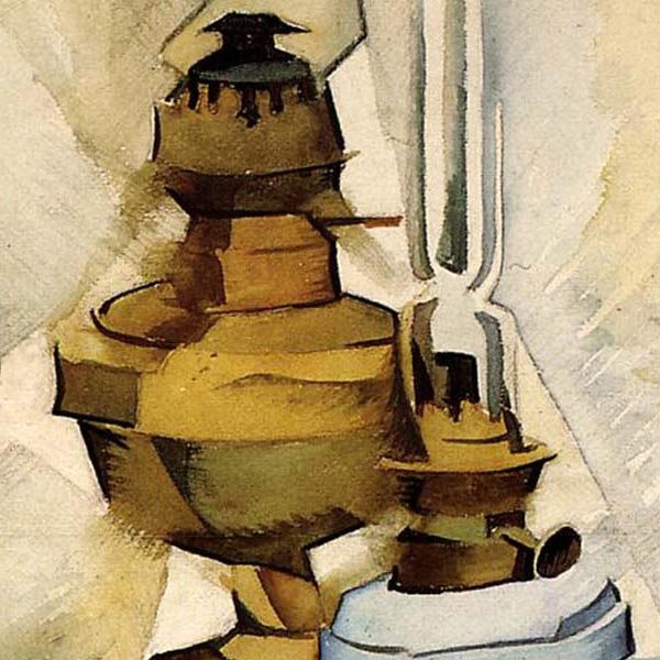 painting of old fashioned lamps