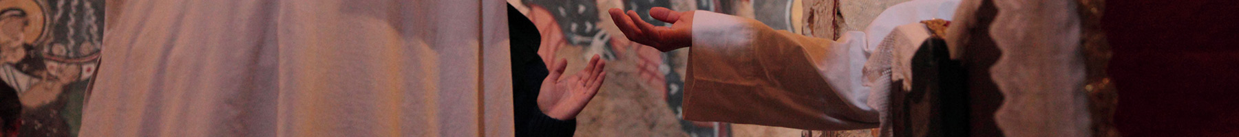 people praying in a church