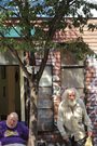 Two homeless men outside the St. Joseph's house Catholic Worker in downtown Manhattan.