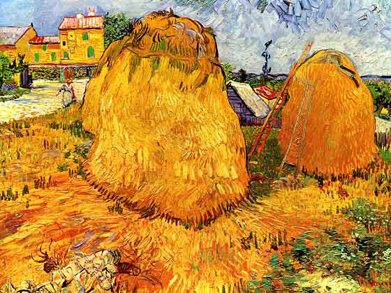 van gogh haystacks in provence