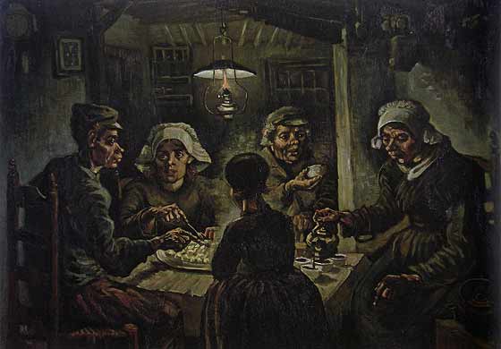 van gogh painting of the potato eaters