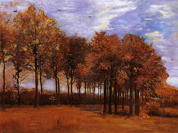 Autumn landscape painting