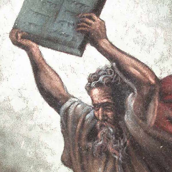 painting of Moses with ten commandments by G. Dore