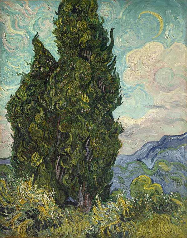Cipreses por Vincent Van Gogh
