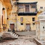 old courtyard in India