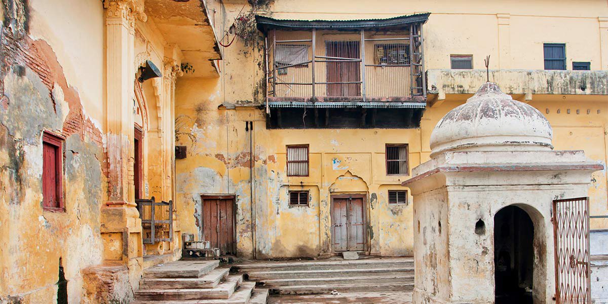 old courtyard in India