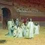 painting of Early Christians entering an arena