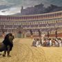painting of Early Christian martyrs in the Colosseum
