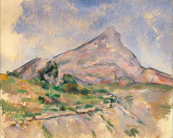 Mont Sainte-Victoire painted by Paul Cézanne