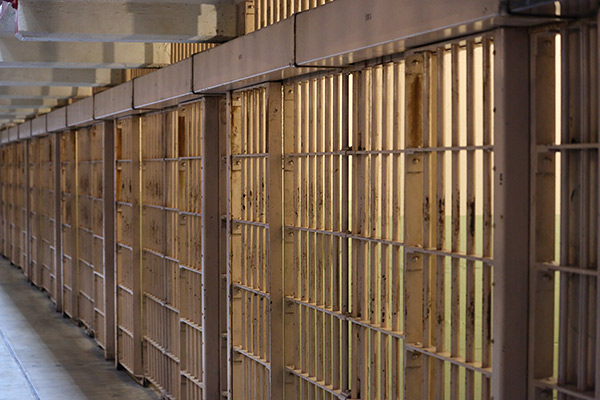 Jail cells in Alcatraz