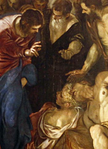 Detail from Jacopo Tintoretto, The Healing of the Paralytic