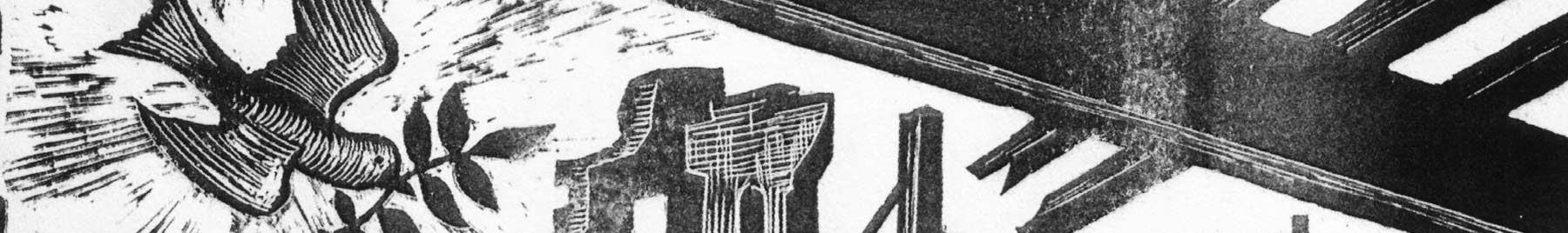Detail from Fritz Richter (1904-1981), Und über uns der Himmel, woodcut via Wikimedia Commons