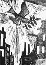 Detail from Fritz Richter (1904-1981), Und über uns der Himmel, woodcut via Wikimedia Commons