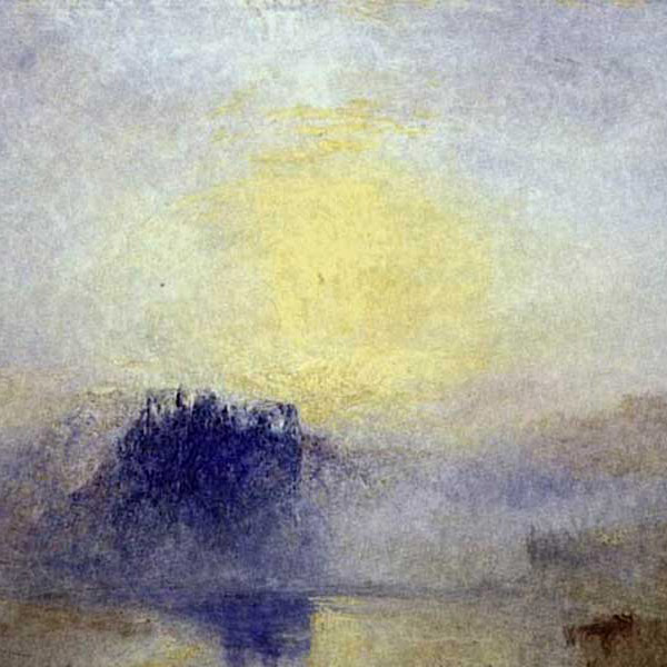 detail, Norham Castle, Sunrise by J.M.W. Turner