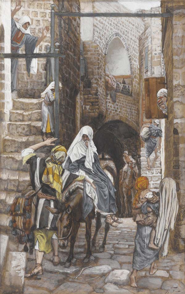Saint Joseph Seeks a Lodging in Bethlehem by James Tissot