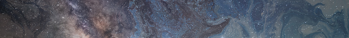 brown and blue abstract paint with stars