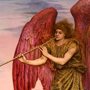 detail of Aurora Triumphans, a painting by Evelyn De Morgan