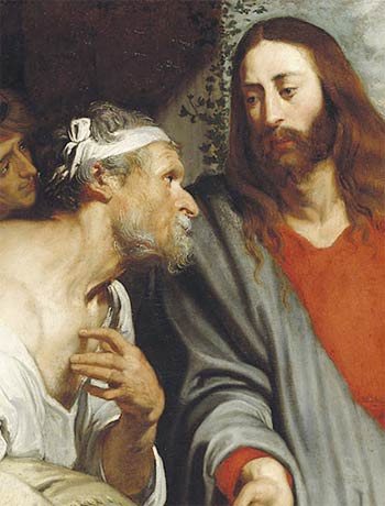 Anthony van Dyck - The Healing of the Paralytic (detail)