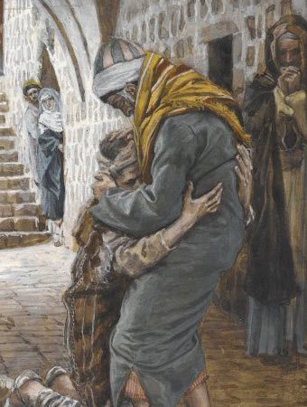 Detail from James Tissot, The Return of the Prodigal Son