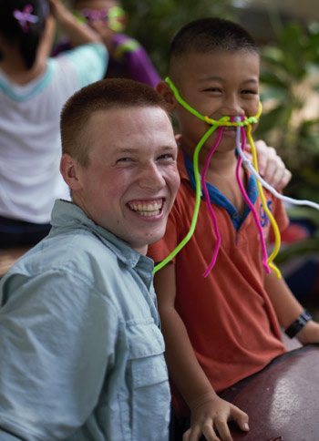 Michael Voll in the Rohingya refugee camp