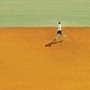 illustration of a runner on a yellow and green background
