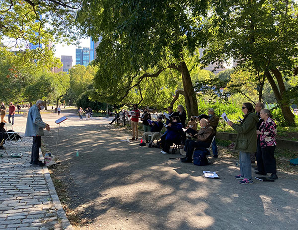 Renaissance Singers performing in Central Park