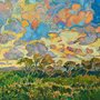 colorful clouds painting