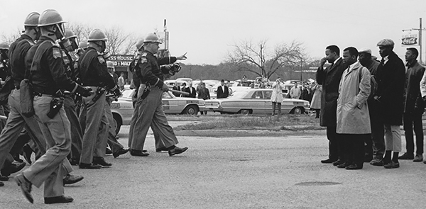 police officers and peaceful protesters, Bloody Sunday, 1965