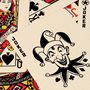 Playing cards thrown in a pile