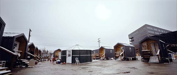 the entrance to the Colorado Village Collaborative